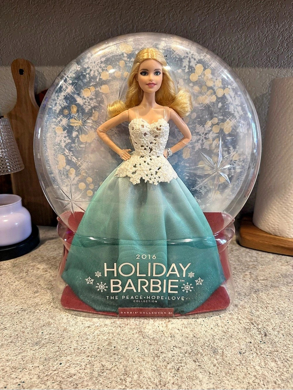 2016 Holiday Barbie Doll - new